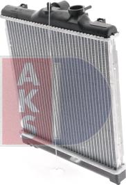 AKS Dasis 100017N - Radiator, engine cooling autospares.lv