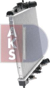 AKS Dasis 100017N - Radiator, engine cooling autospares.lv