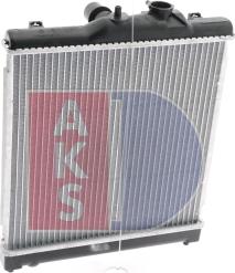 AKS Dasis 100017N - Radiator, engine cooling autospares.lv