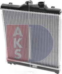 AKS Dasis 100017N - Radiator, engine cooling autospares.lv