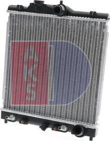 AKS Dasis 100017N - Radiator, engine cooling autospares.lv