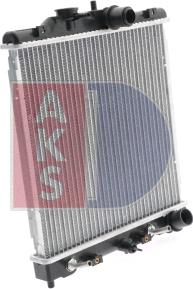 AKS Dasis 100017N - Radiator, engine cooling autospares.lv