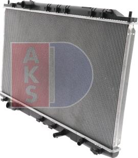 AKS Dasis 100082N - Radiator, engine cooling autospares.lv