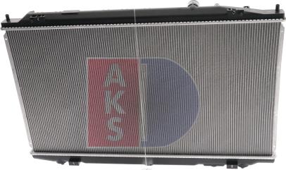 AKS Dasis 100082N - Radiator, engine cooling autospares.lv