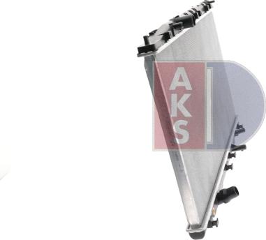 AKS Dasis 100082N - Radiator, engine cooling autospares.lv