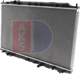 AKS Dasis 100082N - Radiator, engine cooling autospares.lv