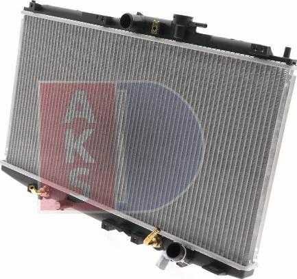 AKS Dasis 100027N - Radiator, engine cooling autospares.lv