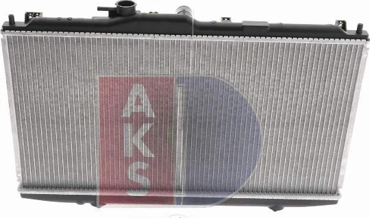 AKS Dasis 100027N - Radiator, engine cooling autospares.lv