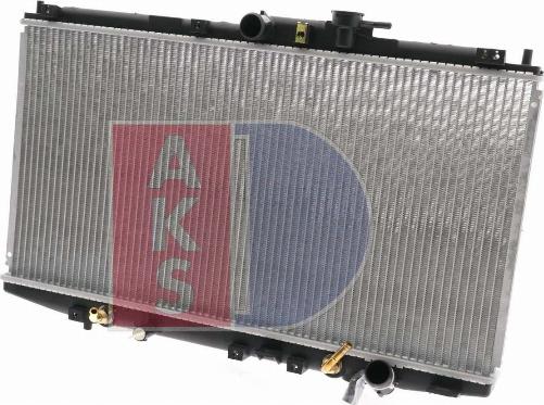 AKS Dasis 100027N - Radiator, engine cooling autospares.lv