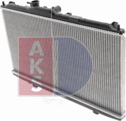 AKS Dasis 100027N - Radiator, engine cooling autospares.lv