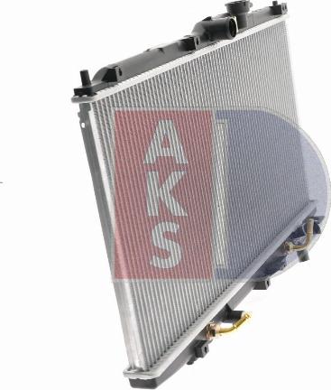 AKS Dasis 100027N - Radiator, engine cooling autospares.lv