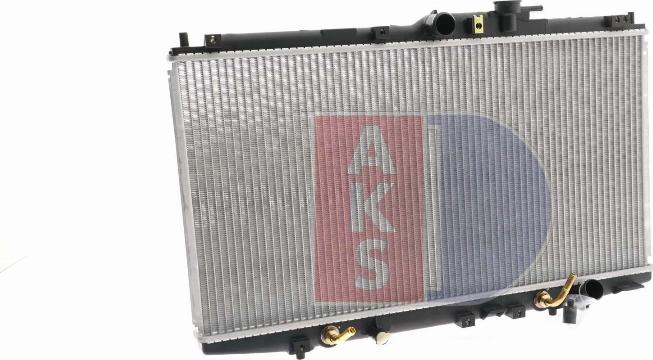 AKS Dasis 100027N - Radiator, engine cooling autospares.lv