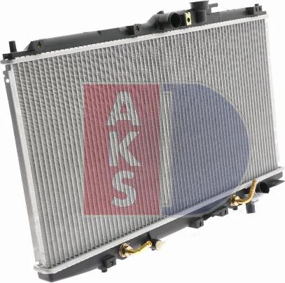 AKS Dasis 100027N - Radiator, engine cooling autospares.lv