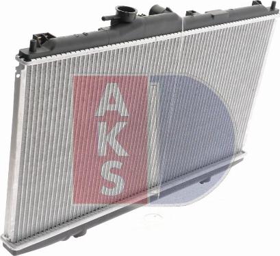 AKS Dasis 100027N - Radiator, engine cooling autospares.lv