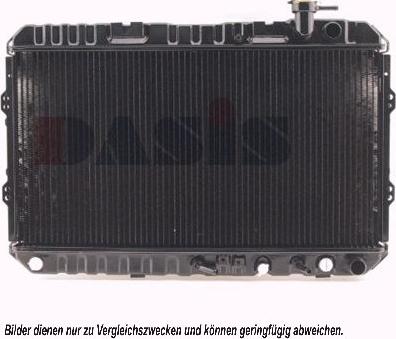 AKS Dasis 100190N - Radiator, engine cooling autospares.lv