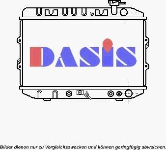 AKS Dasis 100850N - Radiator, engine cooling autospares.lv