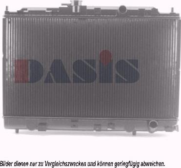 AKS Dasis 100340N - Radiator, engine cooling autospares.lv