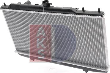 AKS Dasis 100350N - Radiator, engine cooling autospares.lv