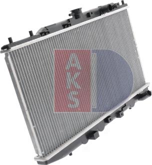 AKS Dasis 100350N - Radiator, engine cooling autospares.lv