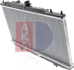 AKS Dasis 100332N - Radiator, engine cooling autospares.lv