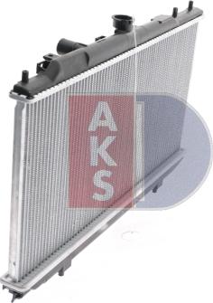 AKS Dasis 100332N - Radiator, engine cooling autospares.lv