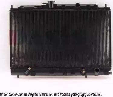 AKS Dasis 100240N - Radiator, engine cooling autospares.lv