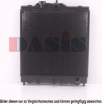 AKS Dasis 100710N - Radiator, engine cooling autospares.lv