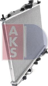 AKS Dasis 101280N - Radiator, engine cooling autospares.lv