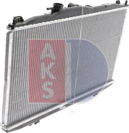 AKS Dasis 101280N - Radiator, engine cooling autospares.lv