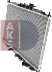 AKS Dasis 101280N - Radiator, engine cooling autospares.lv