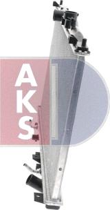 AKS Dasis 101280N - Radiator, engine cooling autospares.lv