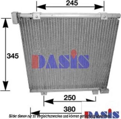AKS Dasis 102090N - Condenser, air conditioning autospares.lv