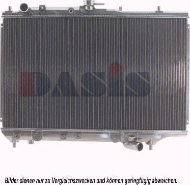 AKS Dasis 110960N - Radiator, engine cooling autospares.lv