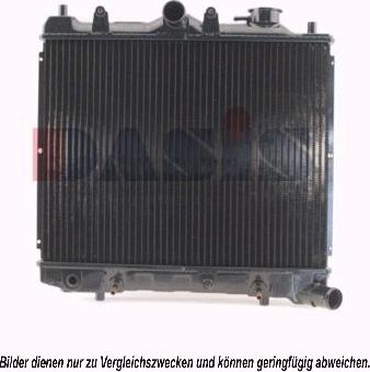 AKS Dasis 110630N - Radiator, engine cooling autospares.lv