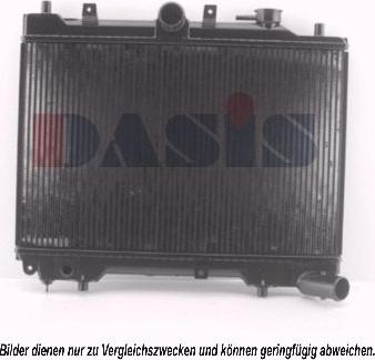 AKS Dasis 110090N - Radiator, engine cooling autospares.lv