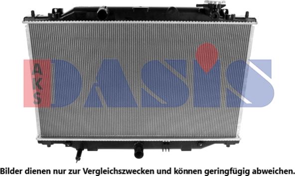 AKS Dasis 110000N - Radiator, engine cooling autospares.lv