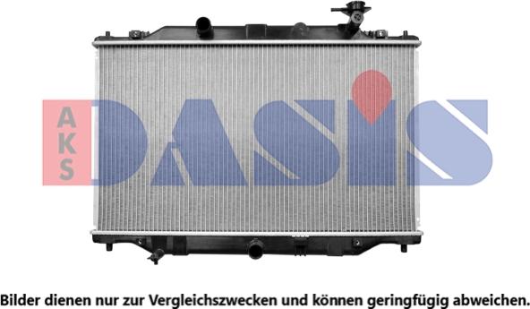 AKS Dasis 110088N - Radiator, engine cooling autospares.lv