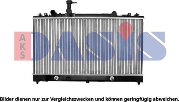 AKS Dasis 110104N - Radiator, engine cooling autospares.lv