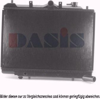 AKS Dasis 110100N - Radiator, engine cooling autospares.lv