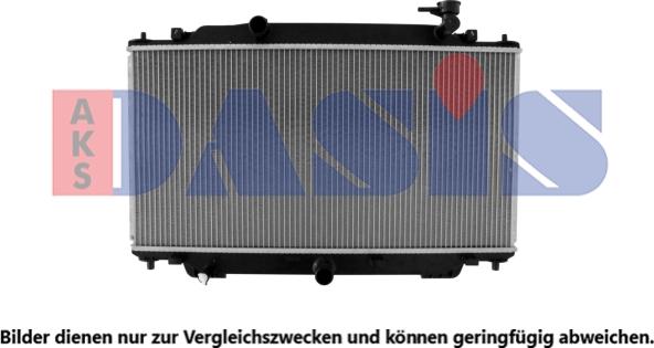 AKS Dasis 110101N - Radiator, engine cooling autospares.lv