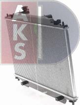 AKS Dasis 110101N - Radiator, engine cooling autospares.lv