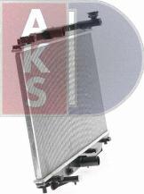 AKS Dasis 110101N - Radiator, engine cooling autospares.lv