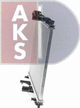 AKS Dasis 110101N - Radiator, engine cooling autospares.lv