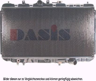 AKS Dasis 110360N - Radiator, engine cooling autospares.lv