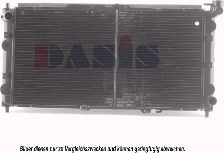 AKS Dasis 110220N - Radiator, engine cooling autospares.lv