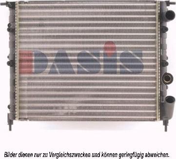 AKS Dasis 180510N - Radiator, engine cooling autospares.lv