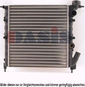 AKS Dasis 180670N - Radiator, engine cooling autospares.lv