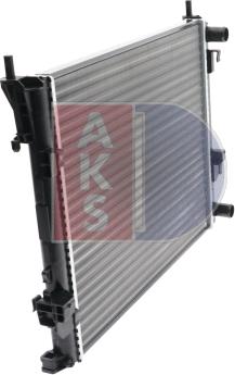 AKS Dasis 180048N - Radiator, engine cooling autospares.lv