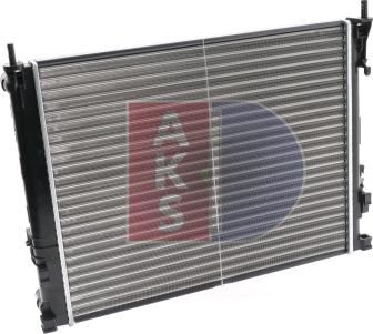 AKS Dasis 180048N - Radiator, engine cooling autospares.lv