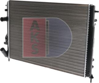 AKS Dasis 180005N - Radiator, engine cooling autospares.lv